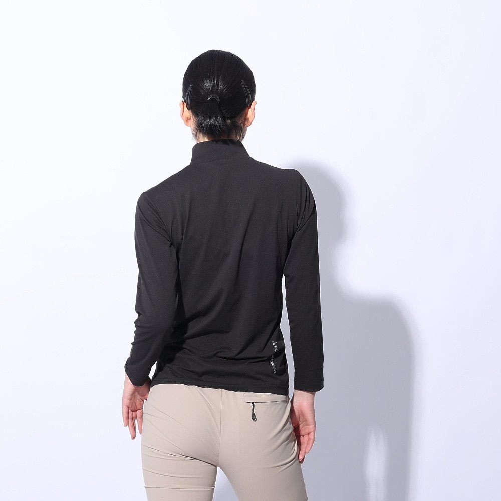 ロジャーエーガー（ROGEREGGER）（レディース）カットソー ルフトドライPP ジップ RE24SUK5620006 BLK