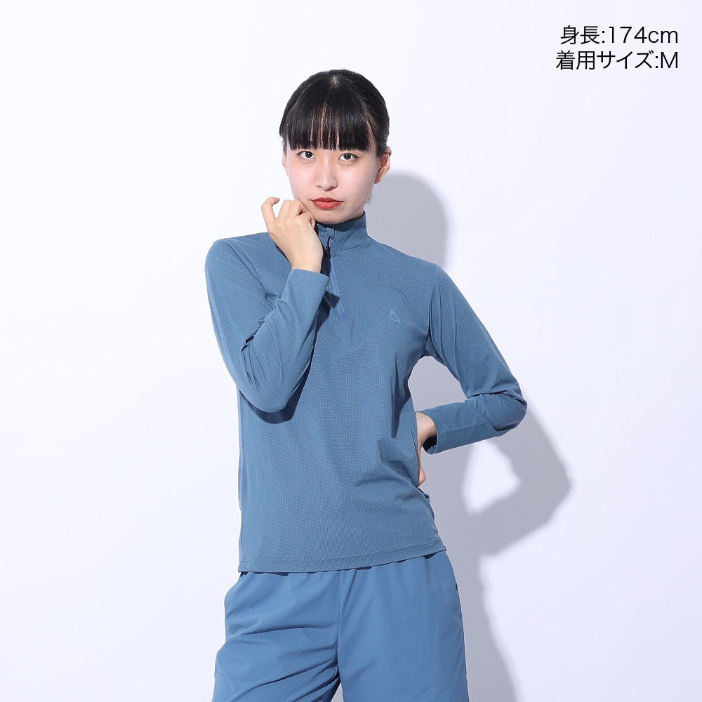 ロジャーエーガー（ROGEREGGER）（レディース）カットソー ルフトドライPP ジップ RE24SUK5620006 BLU