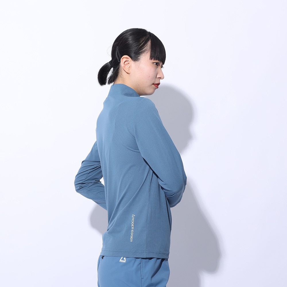 ロジャーエーガー（ROGEREGGER）（レディース）カットソー ルフトドライPP ジップ RE24SUK5620006 BLU