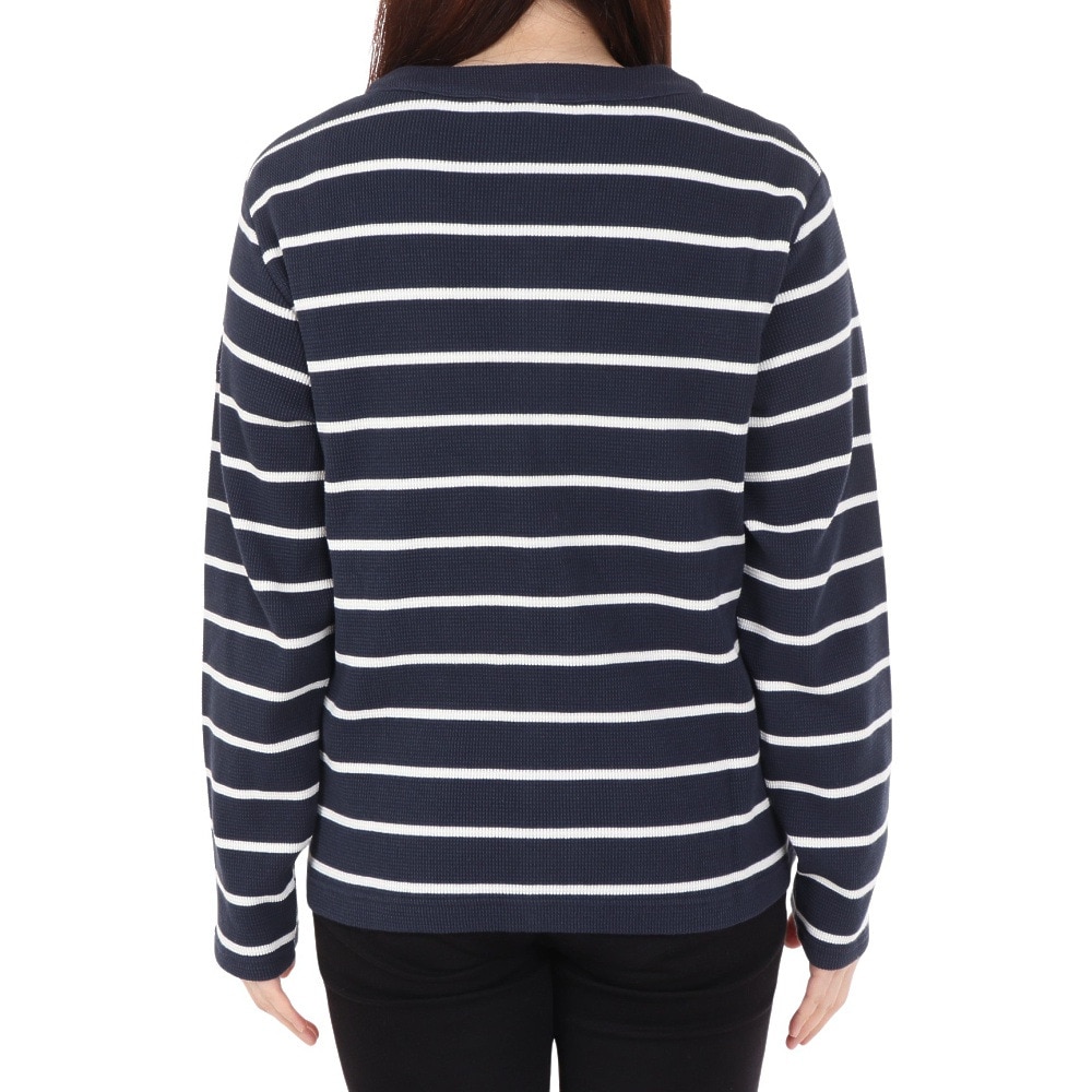 エーグル（AIGLE）（レディース）カットソー ロングスリーブ ボーダー カーディガン ZTFAV79-001