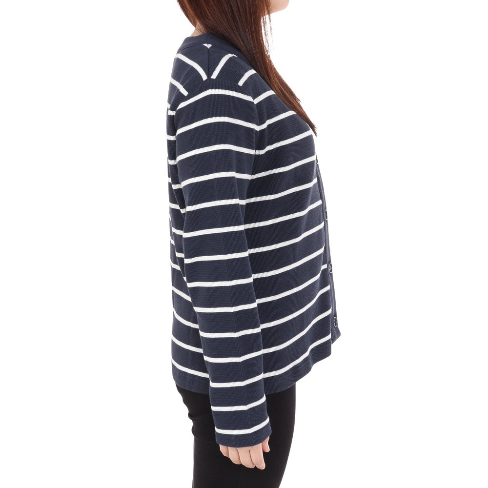 エーグル（AIGLE）（レディース）カットソー ロングスリーブ ボーダー カーディガン ZTFAV79-001