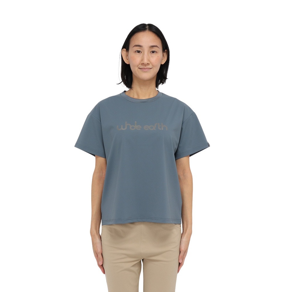 ホールアース（Whole Earth）（レディース）カットソー 半袖 LONG COOL Tシャツ WE2TDZ57 BGRY