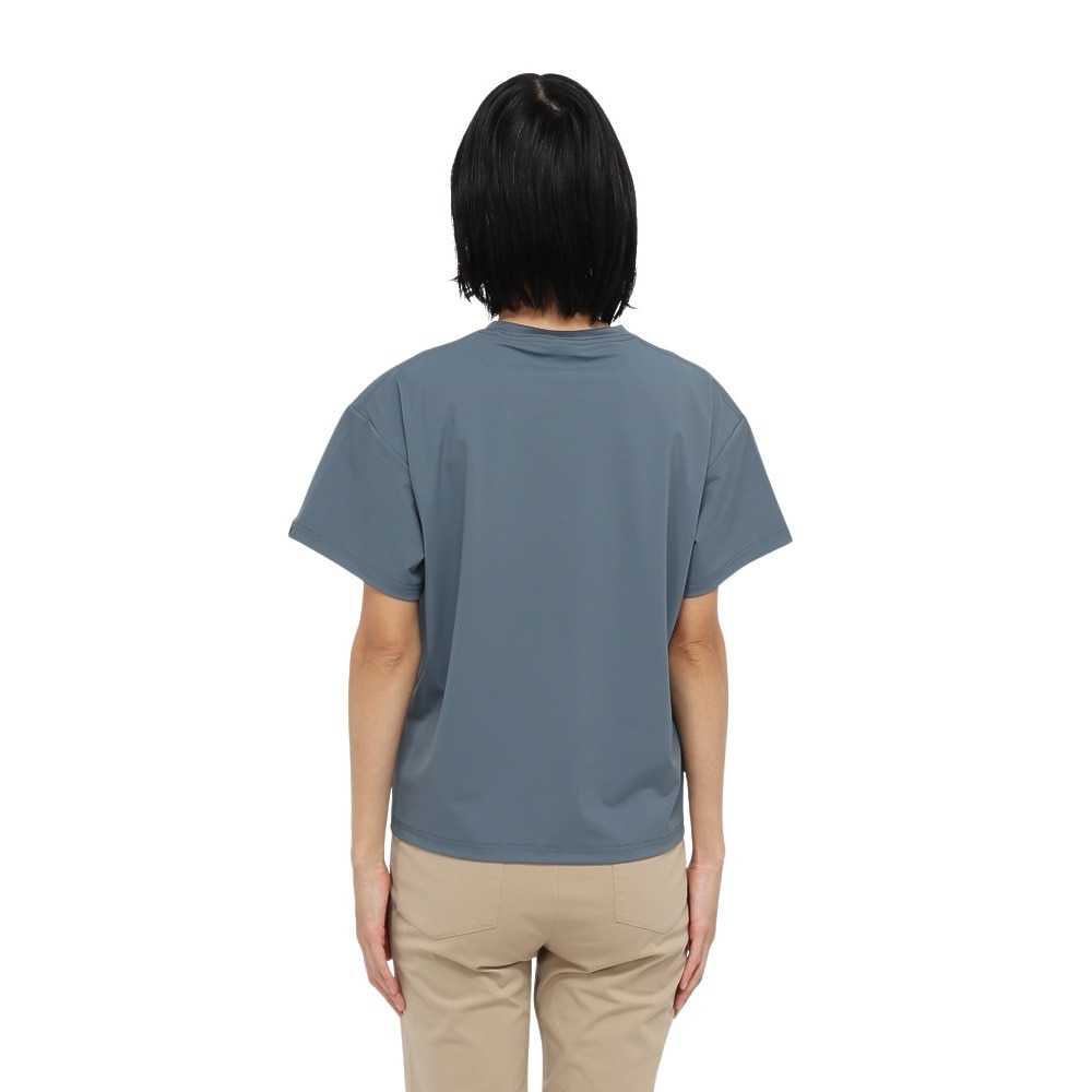 ホールアース（Whole Earth）（レディース）カットソー 半袖 LONG COOL Tシャツ WE2TDZ57 BGRY