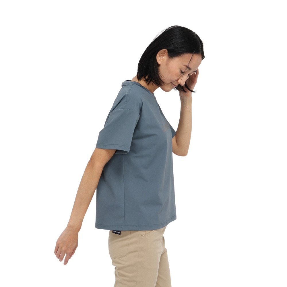ホールアース（Whole Earth）（レディース）カットソー 半袖 LONG COOL Tシャツ WE2TDZ57 BGRY