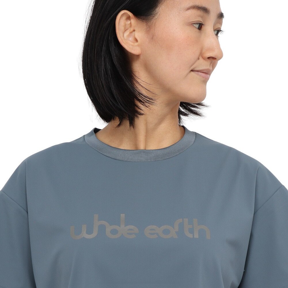 ホールアース（Whole Earth）（レディース）カットソー 半袖 LONG COOL Tシャツ WE2TDZ57 BGRY