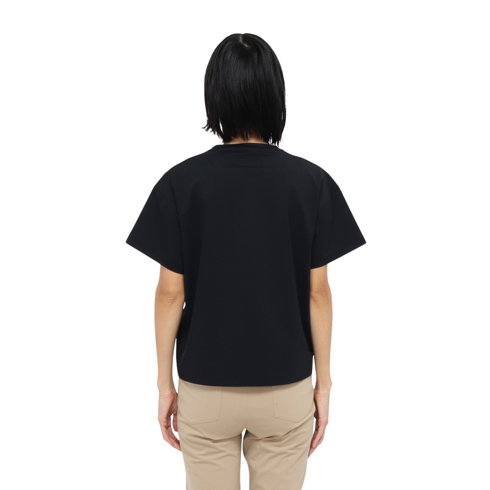 ホールアース（Whole Earth）（レディース）カットソー 半袖 LONG COOL Tシャツ WE2TDZ57 BLK