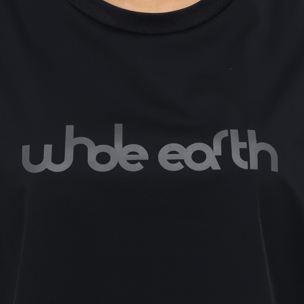 ホールアース（Whole Earth）（レディース）カットソー 半袖 LONG COOL Tシャツ WE2TDZ57 BLK
