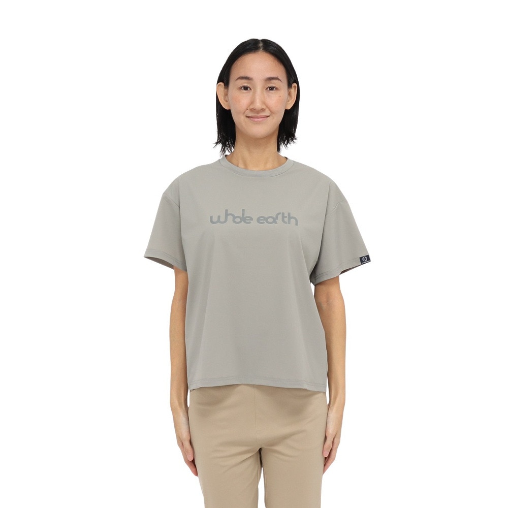 ホールアース（Whole Earth）（レディース）カットソー 半袖 LONG COOL Tシャツ WE2TDZ57 OLIVE