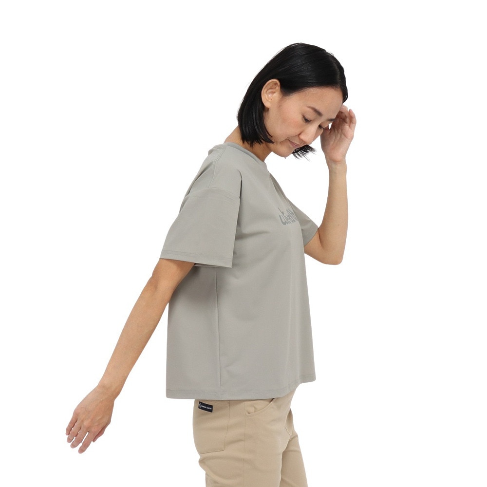 ホールアース（Whole Earth）（レディース）カットソー 半袖 LONG COOL Tシャツ WE2TDZ57 OLIVE