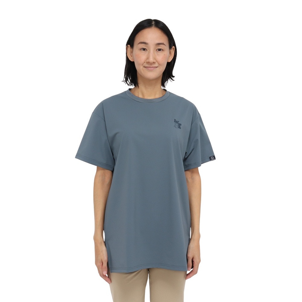 ホールアース（Whole Earth）（レディース）カットソー 半袖 LONG COOL Tシャツ WE2TDZ58 BGRY