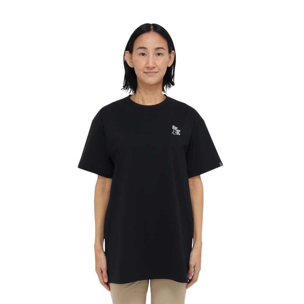 ホールアース（Whole Earth）（レディース）カットソー 半袖 LONG COOL Tシャツ WE2TDZ58 BLK