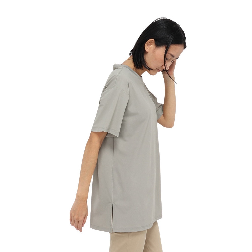 ホールアース（Whole Earth）（レディース）カットソー 半袖 LONG COOL Tシャツ WE2TDZ58 OLIVE
