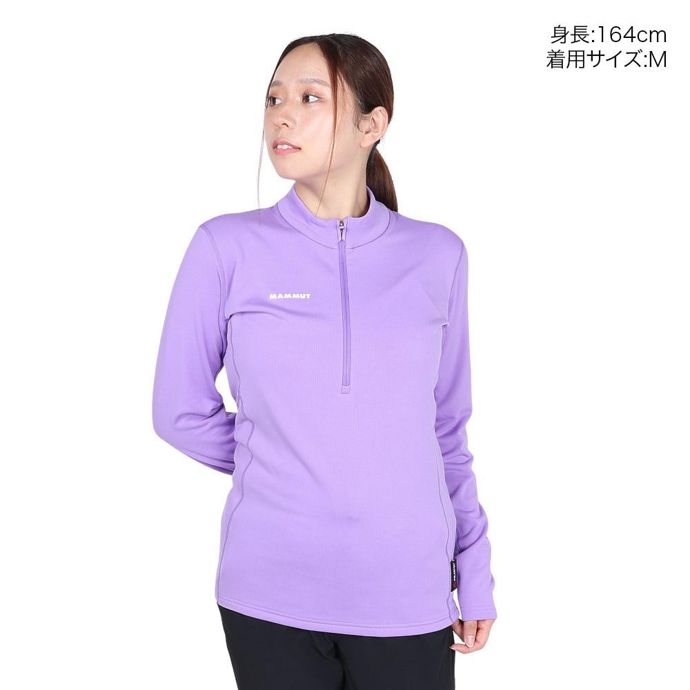 マムート（MAMMUT）（レディース）トレッキングウェア エナジー ミッドレイヤー ハーフ ジップ プルオーバー 1016-01130-6434