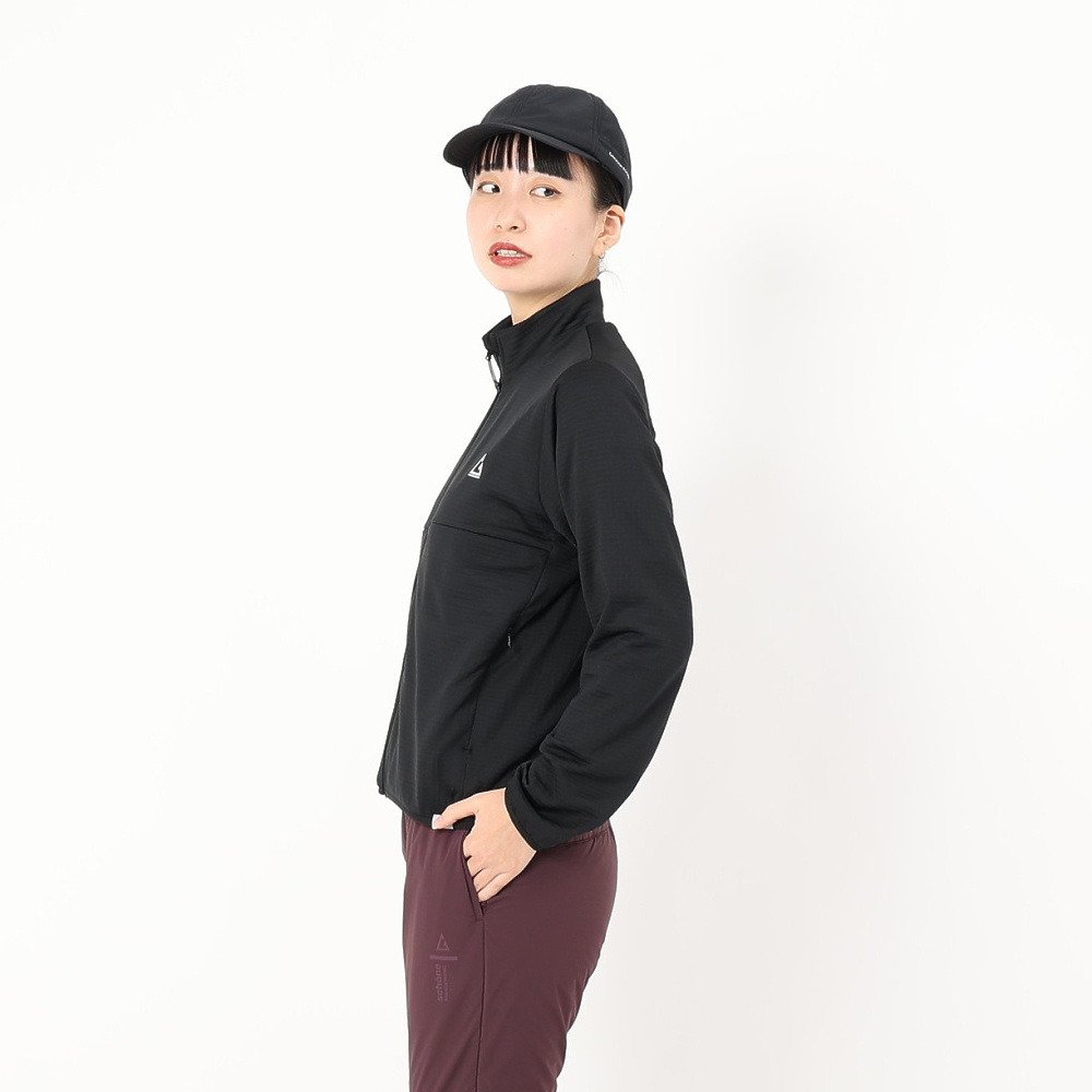 ロジャーエーガー（ROGEREGGER）（レディース）ジップアップ ルフトグリットフリース RE25FUK5620019 BLK