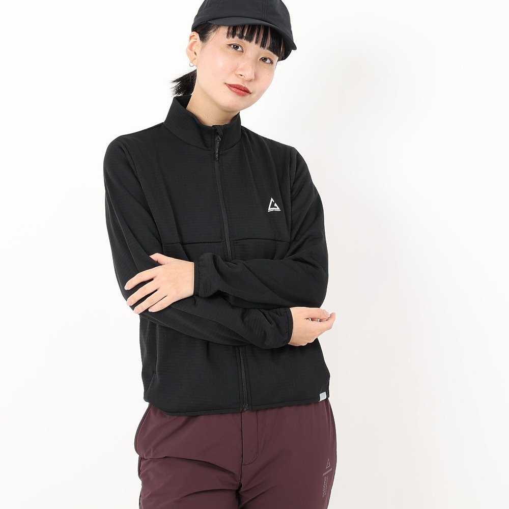 ロジャーエーガー（ROGEREGGER）（レディース）ジップアップ ルフトグリットフリース RE25FUK5620019 BLK