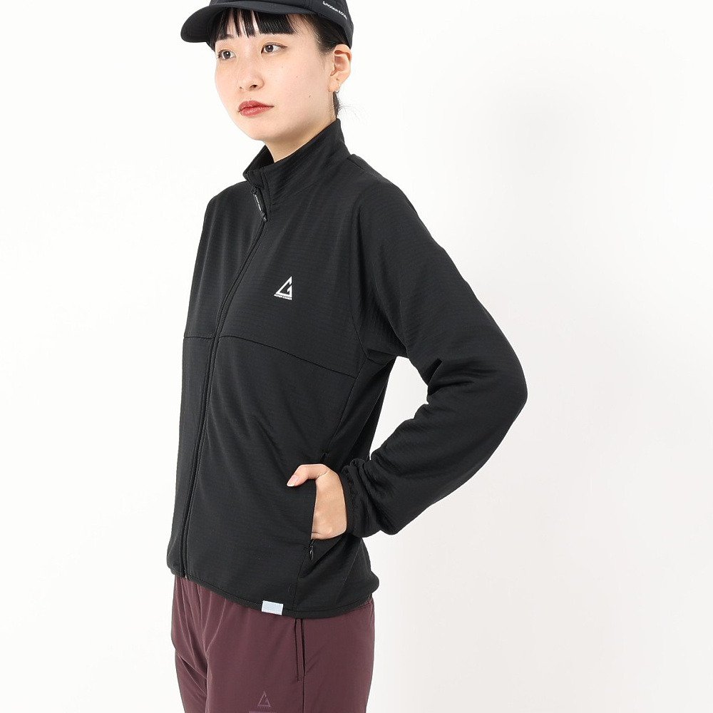 ロジャーエーガー（ROGEREGGER）（レディース）ジップアップ ルフトグリットフリース RE25FUK5620019 BLK