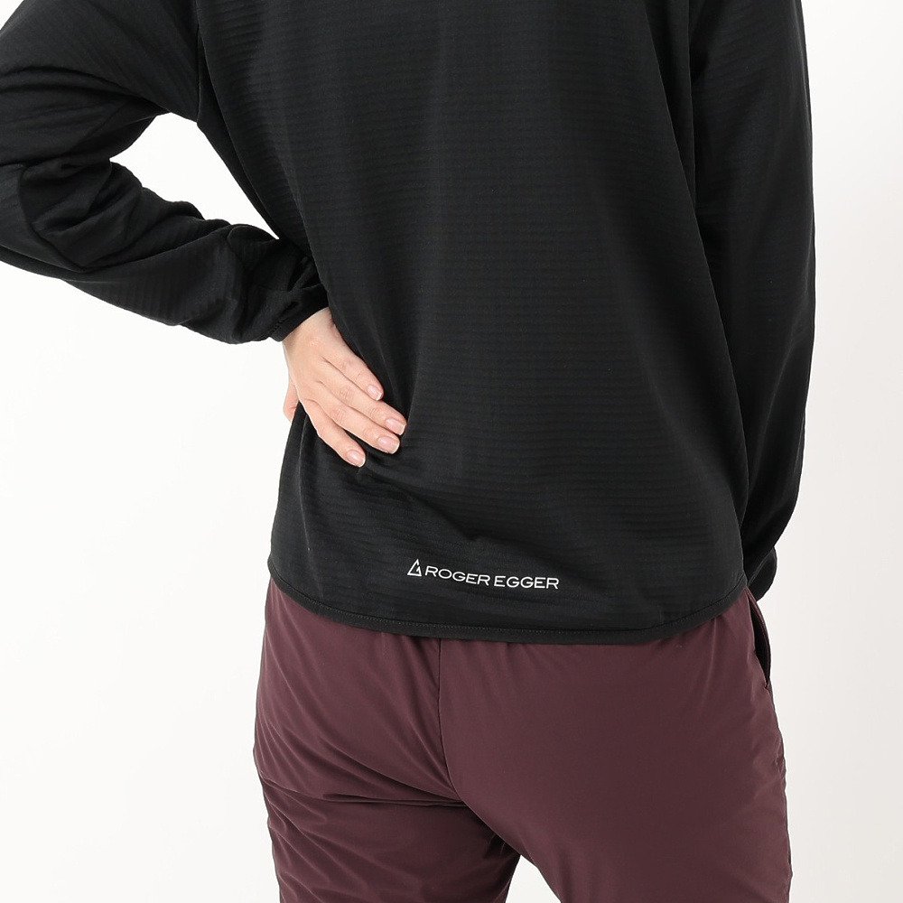 ロジャーエーガー（ROGEREGGER）（レディース）ジップアップ ルフトグリットフリース RE25FUK5620019 BLK