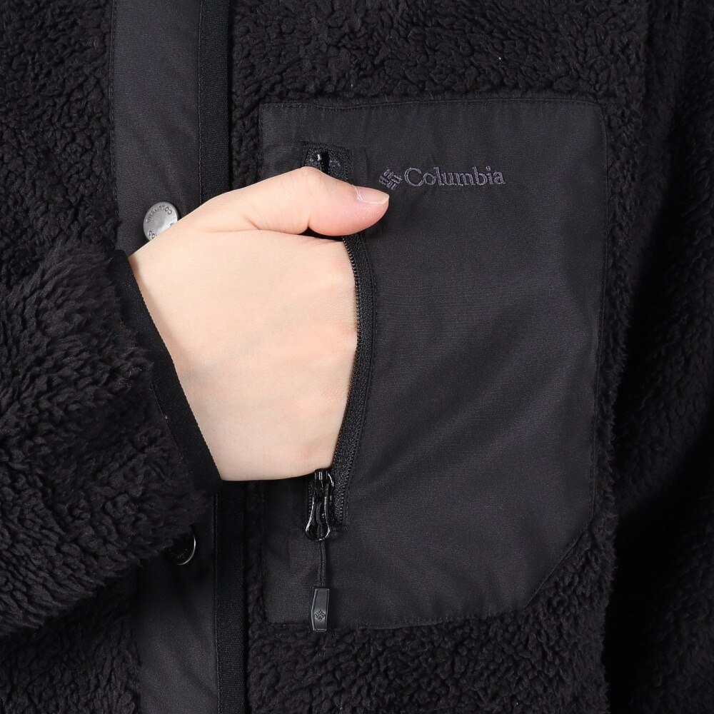 コロンビア（Columbia）（レディース）フリース ジャケット クリスタルベンドロングジャケット PL0257 010 ブラック