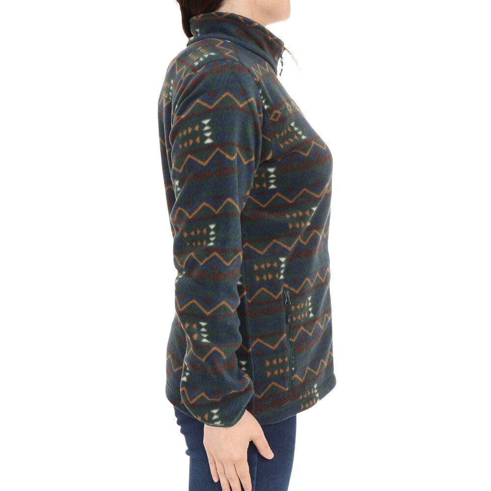 コロンビア（Columbia）（レディース）フルジップ フリース バックアイスプリングジャケット XL5820 370 グリーン