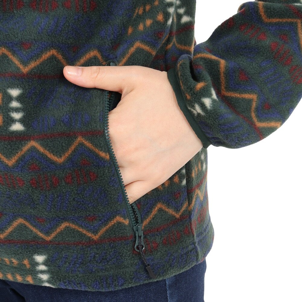 コロンビア（Columbia）（レディース）フルジップ フリース バックアイスプリングジャケット XL5820 370 グリーン