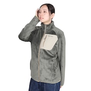 (レディース)フルジップ フリース バイガンフリースジャケット TSAWF048-KHAKI