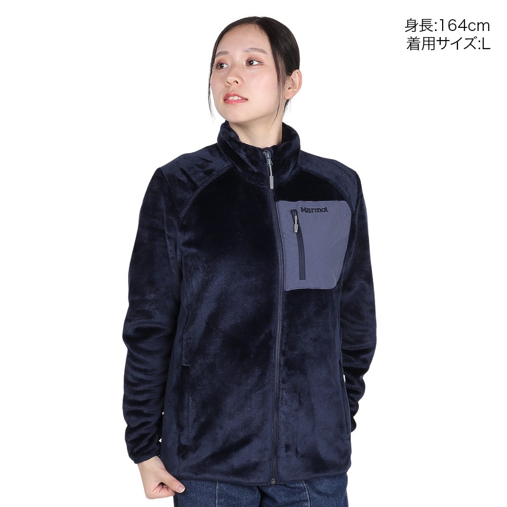 マーモット（Marmot）（レディース）フルジップ フリース バイガンフリースジャケット TSAWF048-NVY