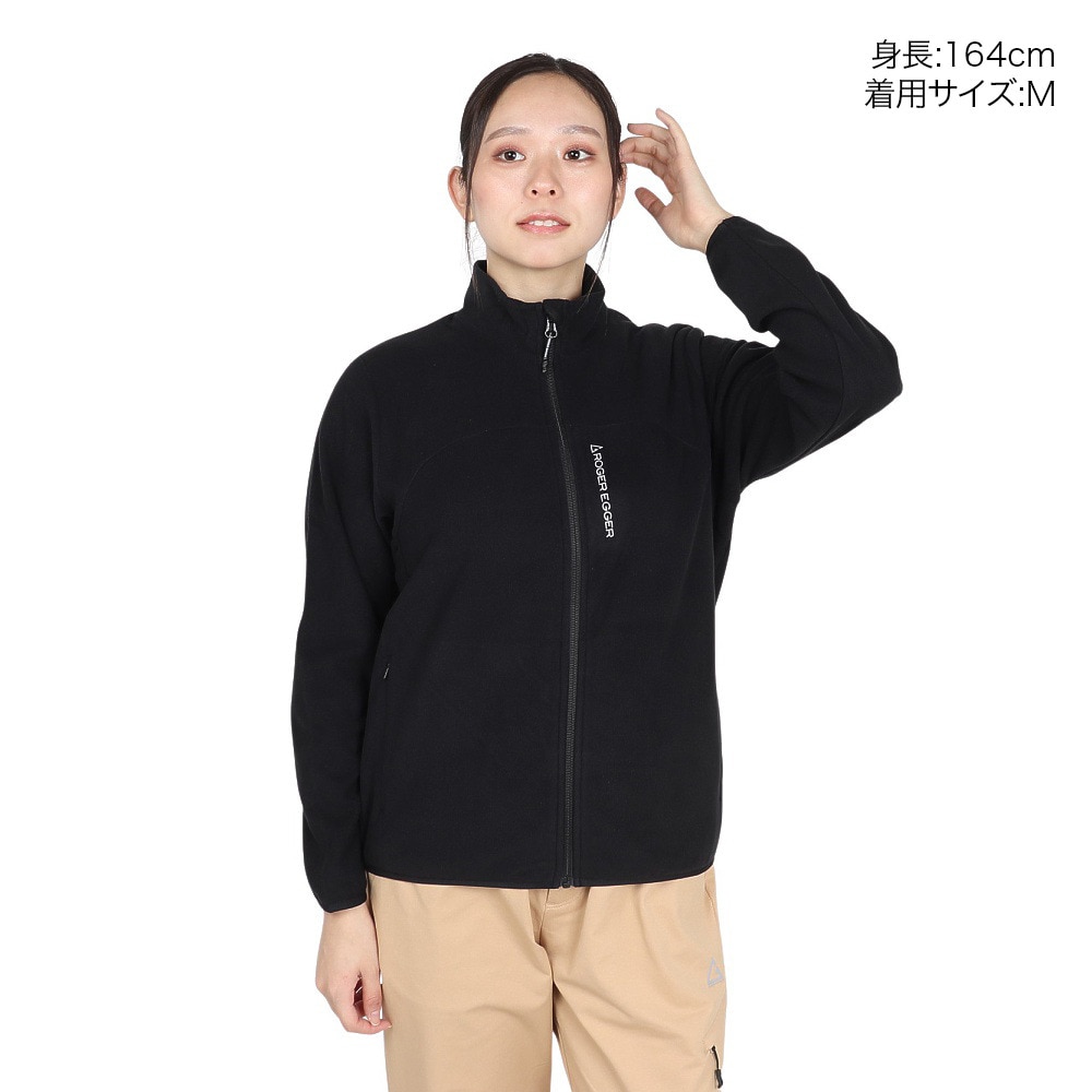 ロジャーエーガー（ROGEREGGER）（レディース）フルジップ フリース ルフトスタンドフリース RE24FHY5620011 BLK