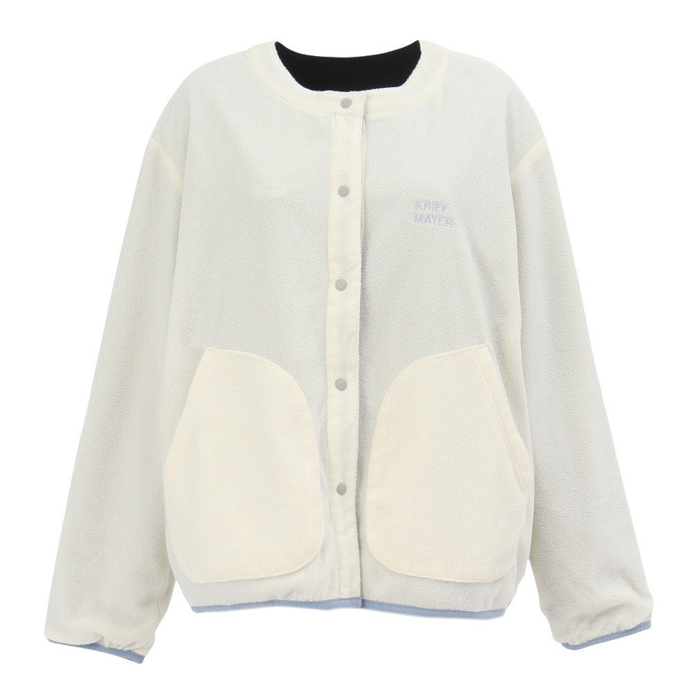 クリフメイヤー（KRIFF MAYER）（レディース）リバーシブルフリースカーデ W2525130X:9:NATURAL
