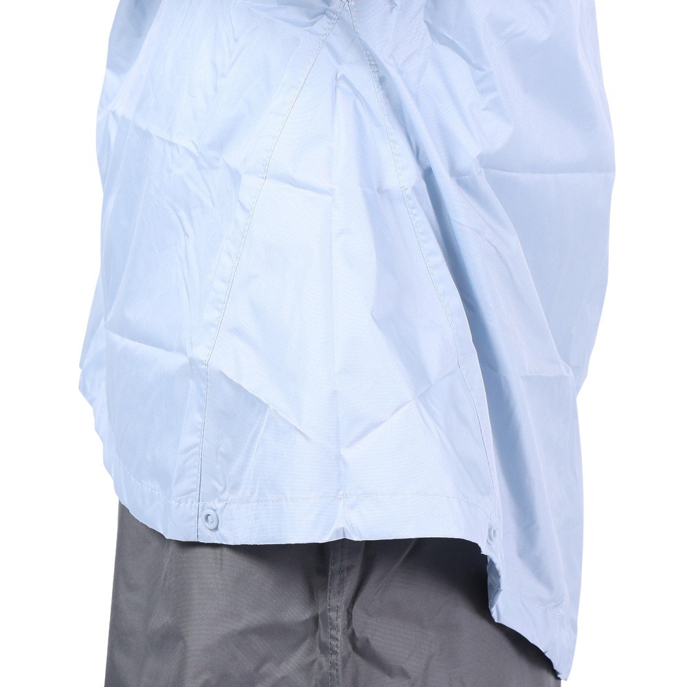 マック（Makku）（レディース）レインウェア 雨具 上下セット 耐水 透湿 ワイドレインスーツ AS-620 ブルー 透明バイザー付き