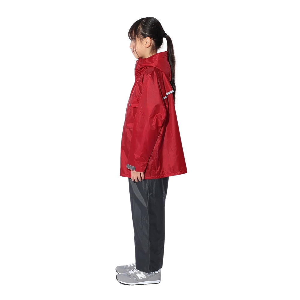 マック（Makku）（レディース、キッズ）レインウェア 上下セット 大人 子供 雨具 撥水 防水 レインスーツ アジャストマックライト AS-7100 裾上げ調整