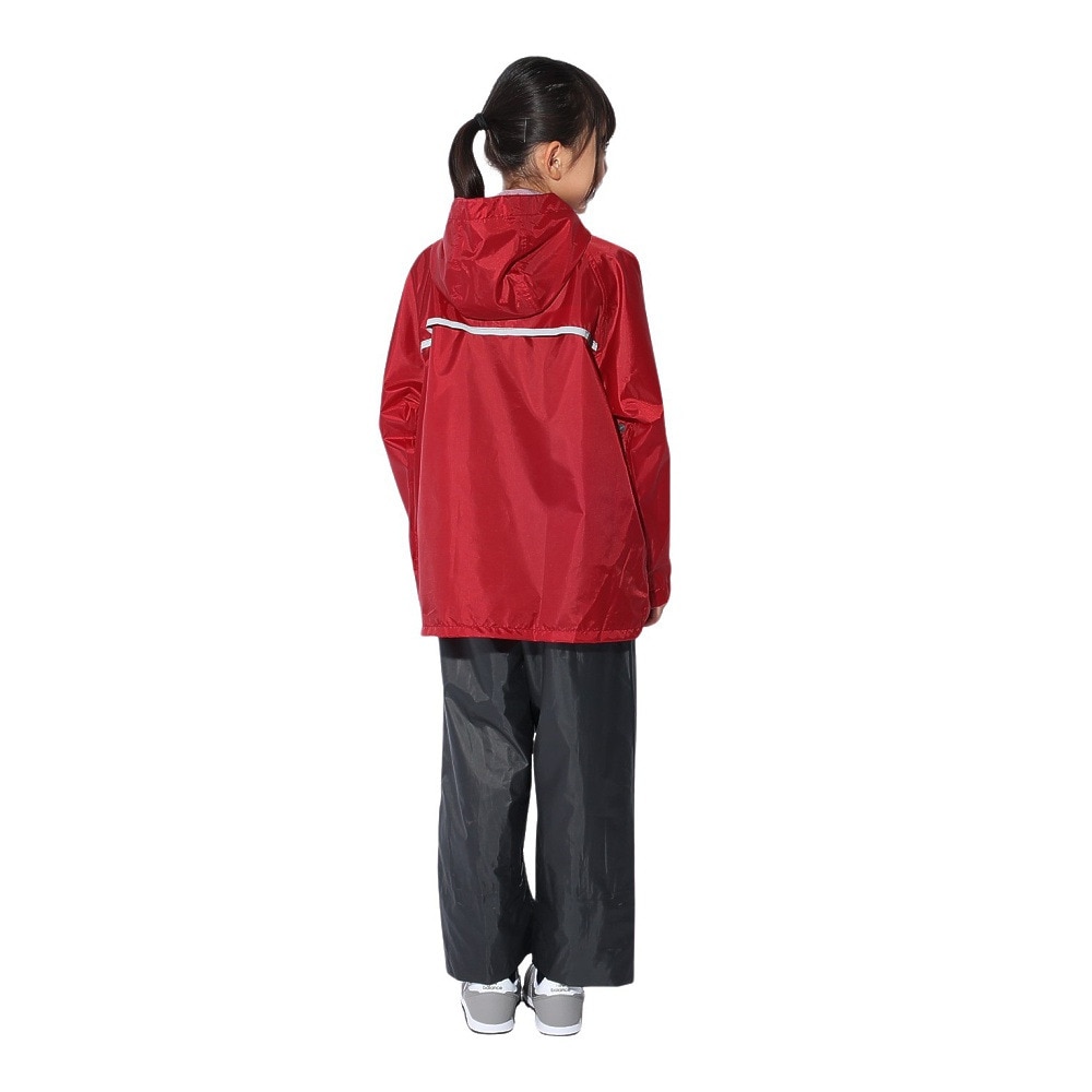 マック（Makku）（レディース、キッズ）レインウェア 上下セット 大人 子供 雨具 撥水 防水 レインスーツ アジャストマックライト AS-7100 裾上げ調整