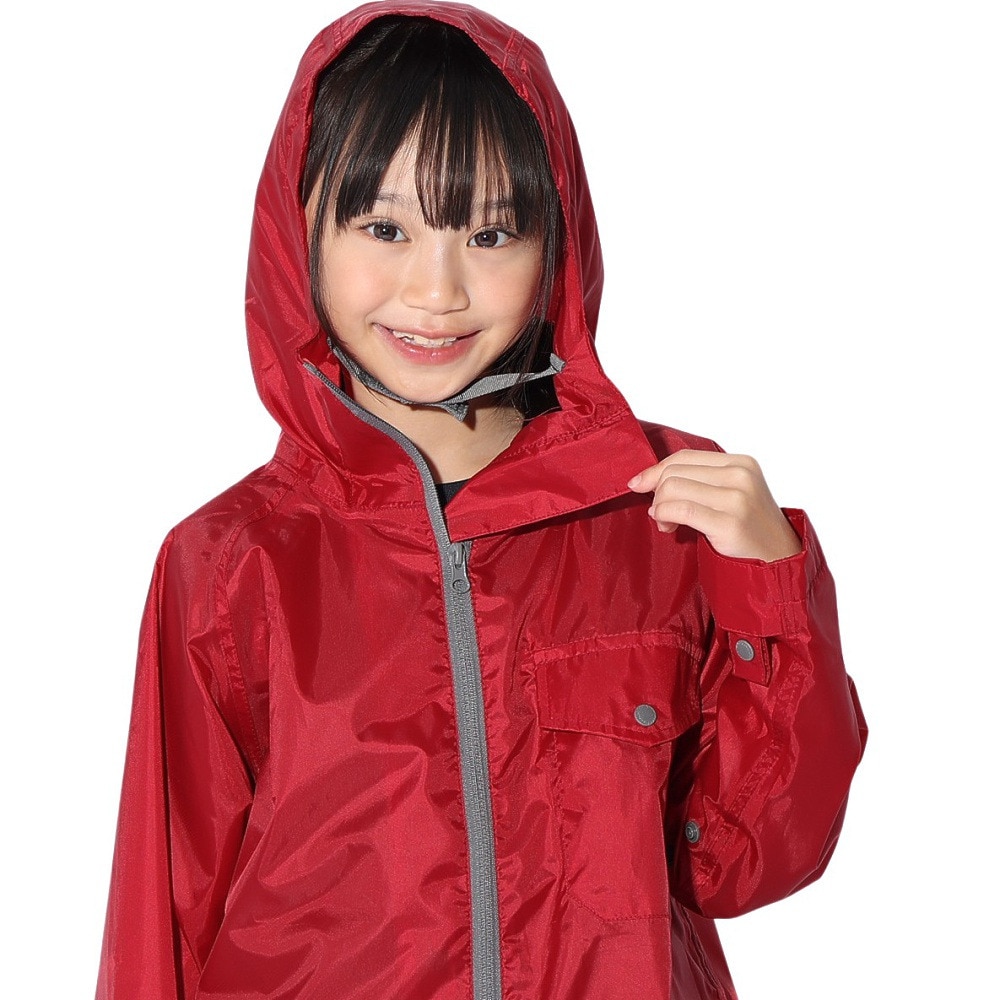 マック（Makku）（レディース、キッズ）レインウェア 上下セット 大人 子供 雨具 撥水 防水 レインスーツ アジャストマックライト AS-7100 裾上げ調整