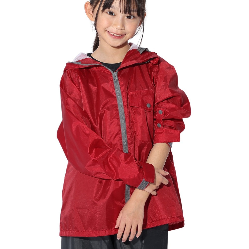 マック（Makku）（レディース、キッズ）レインウェア 上下セット 大人 子供 雨具 撥水 防水 レインスーツ アジャストマックライト AS-7100 裾上げ調整