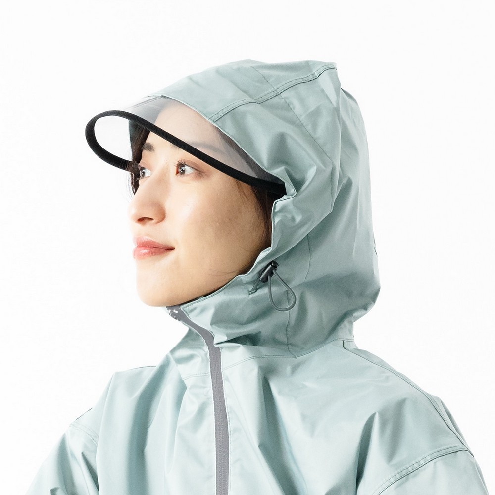 カジメイク（KAJIMEIKU）（レディース）レインスーツ 雨具 フェミニン3 上下セット 7481 グリーン