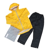 (キッズ)雨具 防水 子供用 レインスーツ 上下セット 7560 イエロー