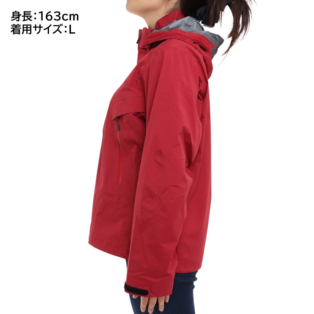 ホールアース（Whole Earth）（レディース）ストレッチレインジャケット WE21HN12MZTY マゼンダ 収納袋付★★★