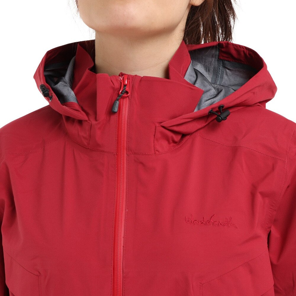 ホールアース（Whole Earth）（レディース）ストレッチレインジャケット WE21HN12MZTY マゼンダ 収納袋付★★★