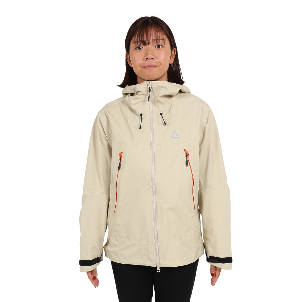 ロジャーエーガー（ROGEREGGER）（レディース）レインジャケット 雨具 防水 CLIMAセンサー W RE2STN562030BEG ベージュ 収納袋付 レインウェア