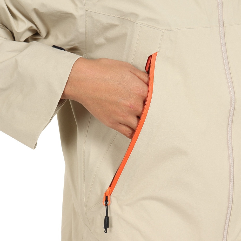 ロジャーエーガー（ROGEREGGER）（レディース）レインジャケット 雨具 防水 CLIMAセンサー W RE2STN562030BEG ベージュ 収納袋付 レインウェア