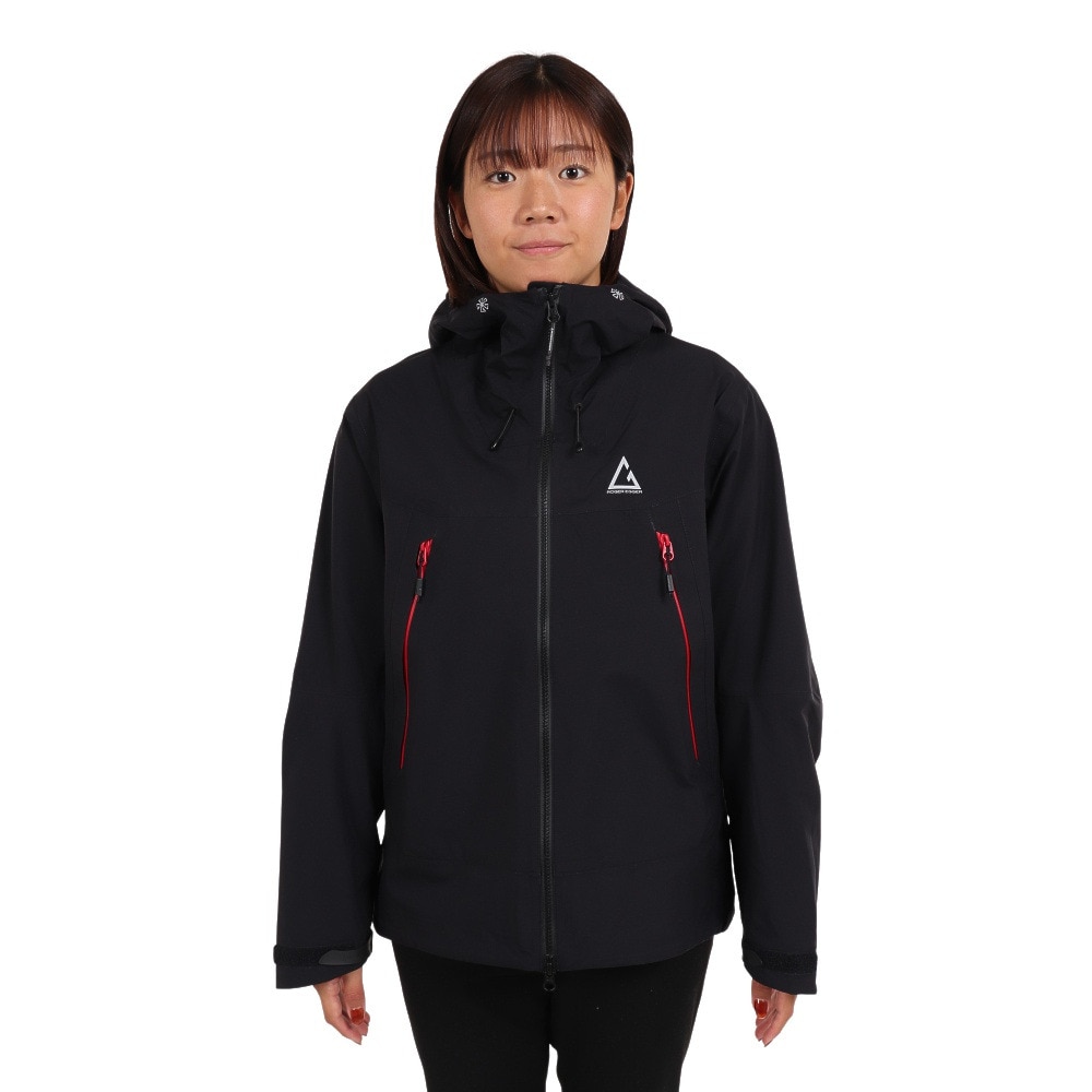 ロジャーエーガー（ROGEREGGER）（レディース）レインジャケット 雨具 防水 CLIMAセンサー W RE2STN562030BLK ブラック 収納袋付 レインウェア