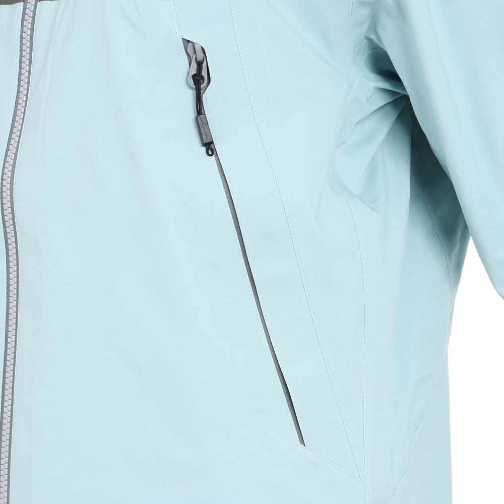ロジャーエーガー（ROGEREGGER）（レディース）レインジャケット 雨具 防水 CLIMAセンサー W RE2STN562030CBL サックス 収納袋付 レインウェア