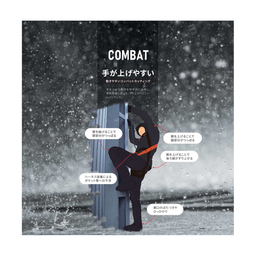 オンヨネ（ONYONE）（レディース）レインウェア 雨具 3レイヤー レインジャケット 3L COMBAT JACK ST ODJ82031 699