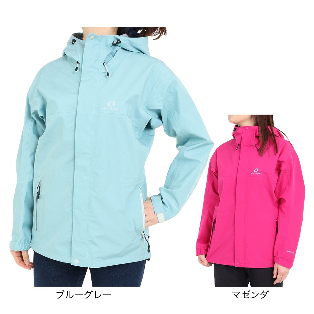 オンヨネ（ONYONE）（レディース）雨具 防水 レインジャケット コンバットレインジャケット ODJ85031 946 BERRY 収納袋付 レインウェア