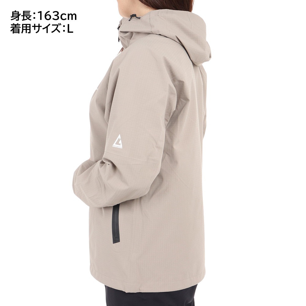 ロジャーエーガー（ROGEREGGER）（レディース）レインジャケット 雨具 防水 CLIMA センサーライト ジャケット RE23SHY5620031BEG ベージュ 収納袋付 撥水