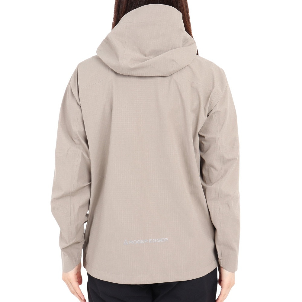 ロジャーエーガー（ROGEREGGER）（レディース）レインジャケット 雨具 防水 CLIMA センサーライト ジャケット RE23SHY5620031BEG ベージュ 収納袋付 撥水