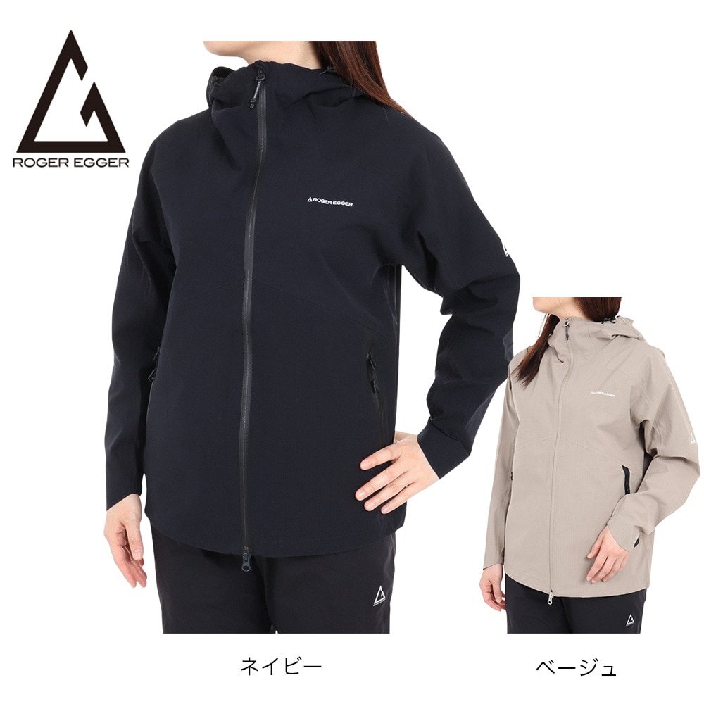 ロジャーエーガー（ROGEREGGER）（レディース）レインジャケット 雨具 防水 CLIMA センサーライト ジャケット RE23SHY5620031NVY ネイビー 撥水