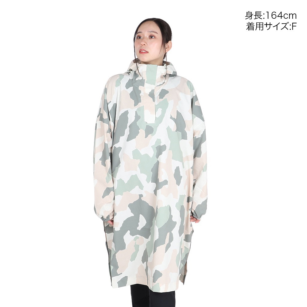 エーグル（AIGLE）（レディース）レインジャケット 雨具 防水 パッカブルポンチョ ZBFAV73-006