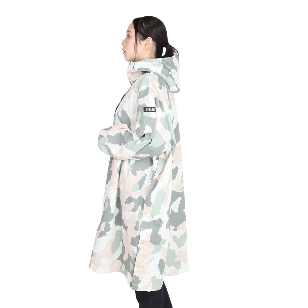 エーグル（AIGLE）（レディース）レインジャケット 雨具 防水 パッカブルポンチョ ZBFAV73-006