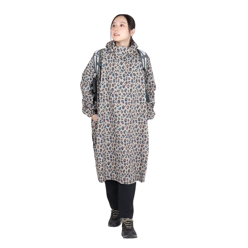 エーグル（AIGLE）（レディース）レインコート 雨具 防水 レインウェア パッカブルポンチョ ZBFAV73-007