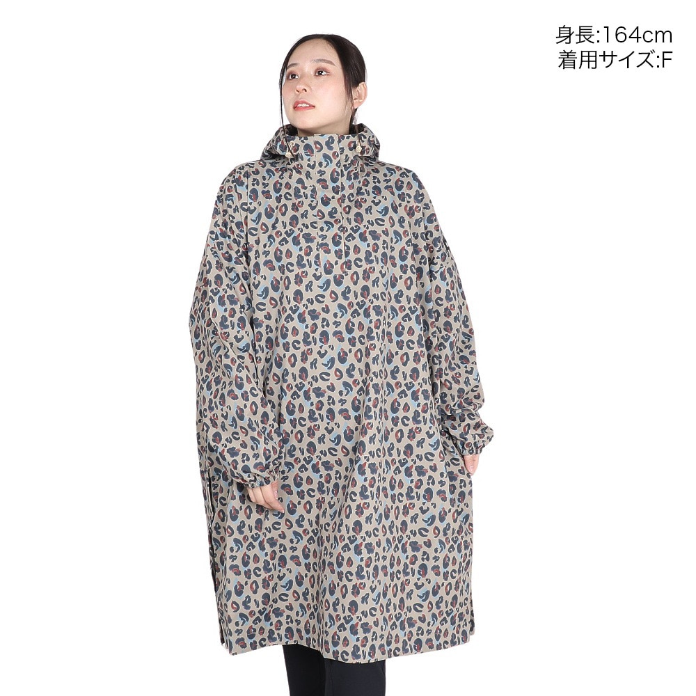 エーグル（AIGLE）（レディース）レインコート 雨具 防水 レインウェア パッカブルポンチョ ZBFAV73-007